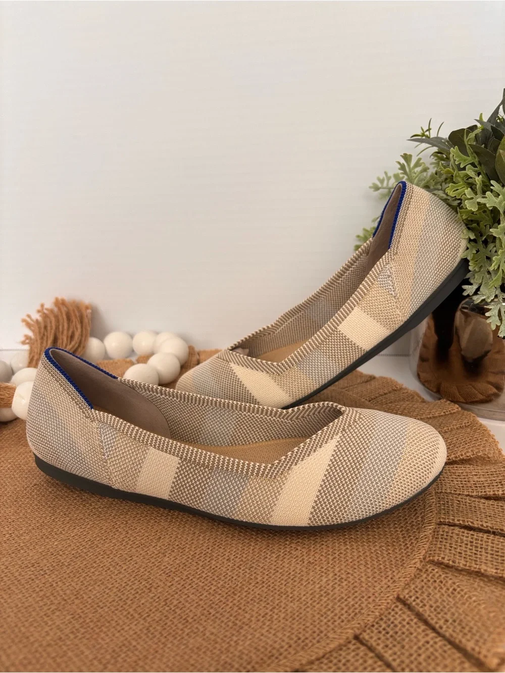 Rothy's Golden Big Stripe Women's Flats